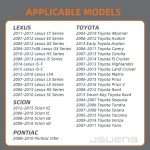 TPMS Sensor Set for Toyota & Lexus Vehicles