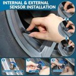 Solar Wireless Tire Pressure Monitoring System for SUVs and Sedans