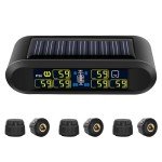 Wireless Solar Tire Pressure Monitoring System with 6 Sensors