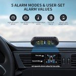 Wireless Solar Tire Pressure Monitoring System with 6 Sensors