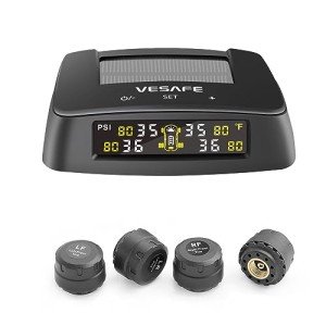 Wireless Tire Pressure Monitoring System with Solar Charger