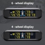 Wireless Solar Tire Pressure Monitoring System with 6 Sensors