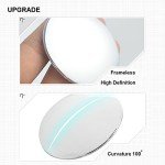 BEEWAY Blind Spot Mirrors, Round Frameless 360° Rotate Sway Adjustable HD Glass Convex Mirror Maximize RearView Universal for Car SUV Trucks Traffic Safety - Pack 2