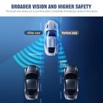 Blind Spot Mirror,Car Side Mirror Blindspot Rear View Mirror Wide Angle Mirror for Universal Cars