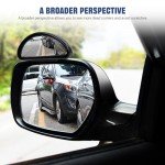 Blind Spot Mirror,Car Side Mirror Blindspot Rear View Mirror Wide Angle Mirror for Universal Cars