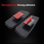 Ampper Rectangle Blind Spot Mirror, 360 Degree HD Glass and ABS Housing Convex Wide Angle Rearview Mirror for Universal Car Fit (Pack of 2)