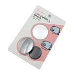 BEEWAY Blind Spot Mirrors, Round Frameless 360° Rotate Sway Adjustable HD Glass Convex Mirror Maximize RearView Universal for Car SUV Trucks Traffic Safety - Pack 2