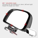 Blind Spot Side Mirror, Car Exterior Mirror Reflective WITH 360° Adjustable Stable HD Waterproof, Wide Angle Side Rear View Mirror for Cars Truck RV Van Motorbike Traffic Safety Reversing Assist