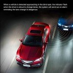 Qiilu Car Blind Spot Monitoring System Kit BSD Distance Assistant Lane Changing Warning Reversing Radar Driving Assistance Sensor Blind Spot Detection System