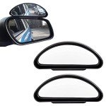 Taylor & Brown 2 Pack Blind Spot Mirrors, Large Adjustable Wide Angle Side Rear View Mirror Additional Security Safety Auxiliary Mirror for Universal Cars