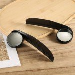 2pcs Blind Spot Rearview Car Mirror, 2-in-1 Car Rear View Blind Spot Mirror with Rain Visor Eyebrow Adjustable Angle Car Side Mirror Blindspot for Car (Black)