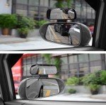 Blind Spot Side Mirror, Car Exterior Mirror Reflective WITH 360° Adjustable Stable HD Waterproof, Wide Angle Side Rear View Mirror for Cars Truck RV Van Motorbike Traffic Safety Reversing Assist
