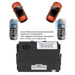 Qiilu Car Blind Spot Monitoring System Kit BSD Distance Assistant Lane Changing Warning Reversing Radar Driving Assistance Sensor Blind Spot Detection System