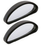 Taylor & Brown 2 Pack Blind Spot Mirrors, Large Adjustable Wide Angle Side Rear View Mirror Additional Security Safety Auxiliary Mirror for Universal Cars