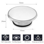 Bestgle 2 Pcs Blind Spot Mirror for Cars with Suction Cup, 360° Rotate Round Adjustable Convex Blindspot Rear View Mirror for Car SUV Trucks Traffic Safety