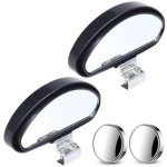 DXUANTING 4 Pack Blind Spot Mirrors Wide Angle Mirror Car Safety Auxiliary Side Mirror Adjustable Car Auxiliary Universal Wide Angle Mirror for Universal Cars