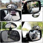 DXUANTING 4 Pack Blind Spot Mirrors Wide Angle Mirror Car Safety Auxiliary Side Mirror Adjustable Car Auxiliary Universal Wide Angle Mirror for Universal Cars