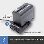 Power Junkie NP-F by Blind spot - Multi use powering device for filmmakers using the NP-F battery - Power your DSLR with dummy batteries - NP-F charger - Mount to anything.