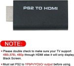 Mcbazel Video Audio Adapter PS2 to HDMI Converter will/ 3.5mm Audio Output for HDTV HDMI Monitor