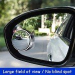 JinRui-T 2Pcs Blind Spot Car Mirror, Automotive Side Blindspot Mirror for Car, 2.2" Round Car Rearview Mirror Accessories 360 Degree Rotating with Vacuum Suction Cup for Cars, Suv, Van and Trucks