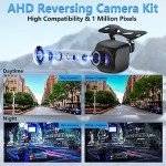 【2024 Upgrade】Reversing Camera Kit AHD 1080P Reverse Camera Kit Rear View Camera with 4.3'' LCD Monitor Reverse Camera for Van,Car,Truck,Pickup,SUV Waterproof Night Vision DIY Parking Guide Lines