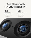 eufy Security Indoor Cam S350 Dual Cameras 4K UHD Indoor Security Camera with 8× Zoom and 360° PTZ, Ideal for Baby Monitor/Pet Camera/Dog Camera/Home Security, Human/Pet AI, Dual-Band Wi-Fi 6