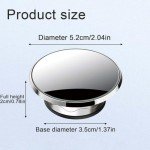 JinRui-T 2Pcs Car Blind Spot Mirror,Blindspot Mirrors for Car,2" Reversing Auxiliary Blind Spot Mirrors Car Mirror Accessories with Vacuum Suction Cup for Cars, Suv, Van and Trucks (Silver)