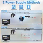 【2024 Upgrade】Reversing Camera Kit AHD 1080P Reverse Camera Kit Rear View Camera with 4.3'' LCD Monitor Reverse Camera for Van,Car,Truck,Pickup,SUV Waterproof Night Vision DIY Parking Guide Lines