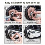 JinRui-T 2Pcs Car Blind Spot Mirror,Blindspot Mirrors for Car,2" Reversing Auxiliary Blind Spot Mirrors Car Mirror Accessories with Vacuum Suction Cup for Cars, Suv, Van and Trucks (Silver)