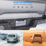 AUTO-VOX Solar Wireless Reversing Camera Kit, 3 Mins Easy Install Reverse Camera with HD Night Vision, Stable Digital Signal, IP69K Waterproof Reversing Camera Wireless for Car, Vans, Motorhome, Truck