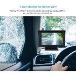 AUTO-VOX W10 Wireless Reversing Camera for Vans Strong Signal, Infrared Night Vison, Clear&Stable Image, 7" Monitor Waterproof Rear View Camera for Truck Trailer Motorhome Campervan Caravan