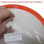 Traffic Mirror Wide Angle Convex Curved Outdoor Road Driveway Safety Security Blind Spot Road Around Corner Safety Shop Anti Theft Weather Proof With Hood Ant Break Warehouse Door Office (45cm)