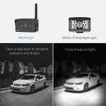 AUTO-VOX W10 Wireless Reversing Camera for Vans Strong Signal, Infrared Night Vison, Clear&Stable Image, 7" Monitor Waterproof Rear View Camera for Truck Trailer Motorhome Campervan Caravan