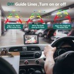 VASTEND Reversing Camera Wireless HD 1080P Car Rear View Camera, 5'' Monitor Split Screen 2 Channels Parking System, Night Vision Waterproof Reverse Camera Kit for Car, Trucks, RV, Van, Trailer V02