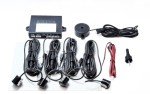 CISBO 18mm Detachable Rear Reverse Parking Sensor 4 Sensors Kit Audio Buzzer Kit (Black)