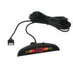 AUTOUTLET Rear Reversing Car Parking Sensors 4 Sensors Kit Audio Buzzer Alarm LED Display, DC 12 V