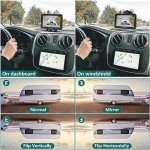 VASTEND Reversing Camera Wireless HD 1080P Car Rear View Camera, 5'' Monitor Split Screen 2 Channels Parking System, Night Vision Waterproof Reverse Camera Kit for Car, Trucks, RV, Van, Trailer V02