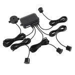 Multibao Parking Sensor Car Reversing Sensors Backup Radar System Buzzer Alarm with 4 Back Sensors - Black