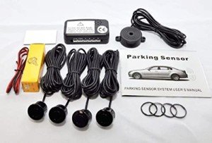 CISBO Parking Reversing Sensor Kit with 4 Sensors and Audio Buzzer in Black