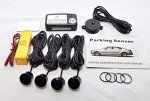 CISBO Parking Reversing Sensor Kit with 4 Sensors and Audio Buzzer in Black
