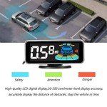 GoolRC Car Parking Sensor Rear Reversing Radars System with 8 Parking Sensors Distance Detection + LCD Distance Display + Sound Warning Buzzer, Black