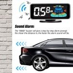 GoolRC Car Parking Sensor Rear Reversing Radars System with 8 Parking Sensors Distance Detection + LCD Distance Display + Sound Warning Buzzer, Black
