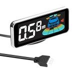 GoolRC Car Parking Sensor Rear Reversing Radars System with 8 Parking Sensors Distance Detection + LCD Distance Display + Sound Warning Buzzer, Black