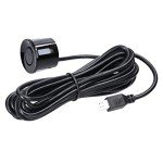 Goolsky Car Parking Sensor Rear Reversing Radars System with 4 Parking Sensors Distance Detection LED Light Distance Display Warning Buzzer (Black)