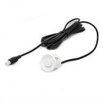 Multibao Parking Sensor Car Reversing Sensors Backup Radar System Buzzer Alarm with 4 White Sensors - White