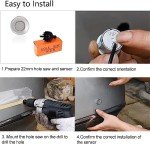 COCAR Car Reversing System 4 Distance Detection with Parking Sensor+LED Distance Display+Voice Warning-Black