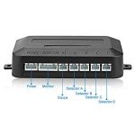 Multibao Parking Sensor Car Reversing Sensors Backup Radar System Buzzer Alarm with 4 Sensors - Silver