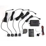 Youyijia Parking Sensor Reverse Backup Radar System Visible Car Reverse Park Kit with Main Control Box Lcd Display Indicator 4 Sensors for Car Reversing