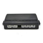 Youyijia Parking Sensor Reverse Backup Radar System Visible Car Reverse Park Kit with Main Control Box Lcd Display Indicator 4 Sensors for Car Reversing