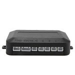 Car Auto Vehicle Reverse Backup Radar System, with 4 Parking Sensors Distance Detection Radar Sound Warning Auto Reversing Sensor Kit Waterproof Alarm Buzzer Vehicles Ultrasonic Safety Assistant